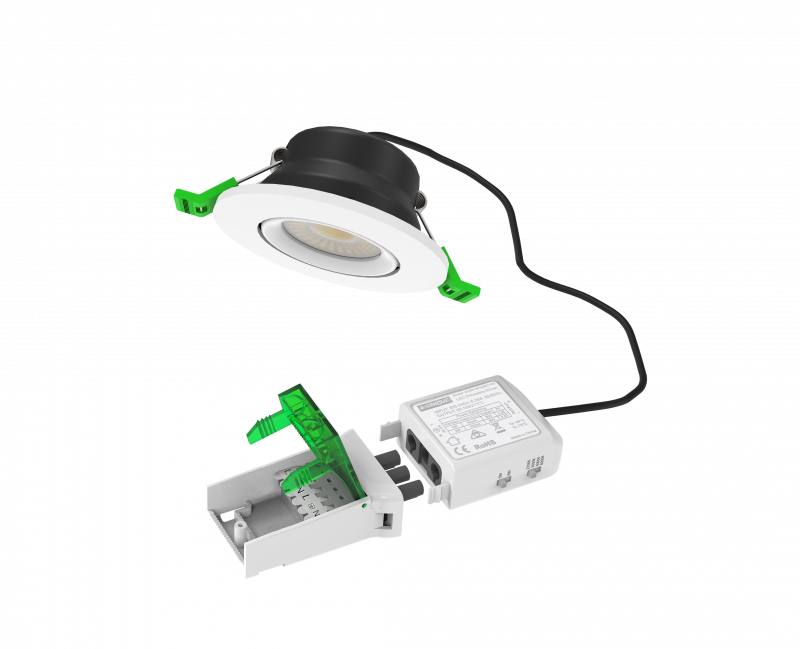 PARAFLECTA SWING Downlight 8-38-827/857-760LM IP65 front