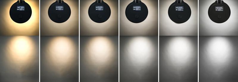 Litegear VARIA-QUICK Stromschienenstrahler 28W 2660lm, CRI90, Digital Display Dim + CCT