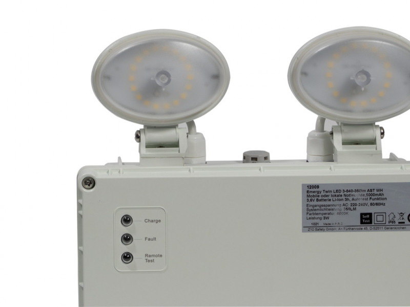 Litegear Emergy TWIN LED 3-840-350lm MT WH