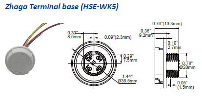 Highbay PIR Sensor Zhaga Book 18 BLE 30m range, IP65 GH