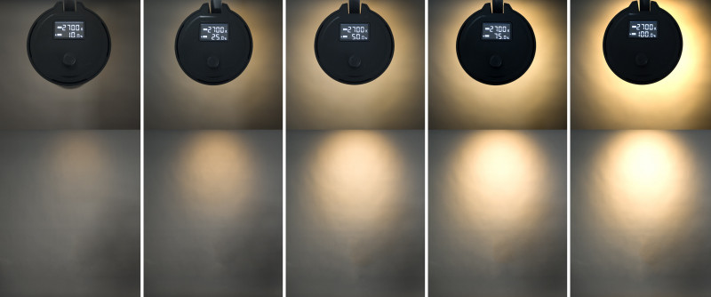 VARIA-QUICK Stromschienenstrahler 28W 2660lm, CRI90, Digital Display Dim + CCT