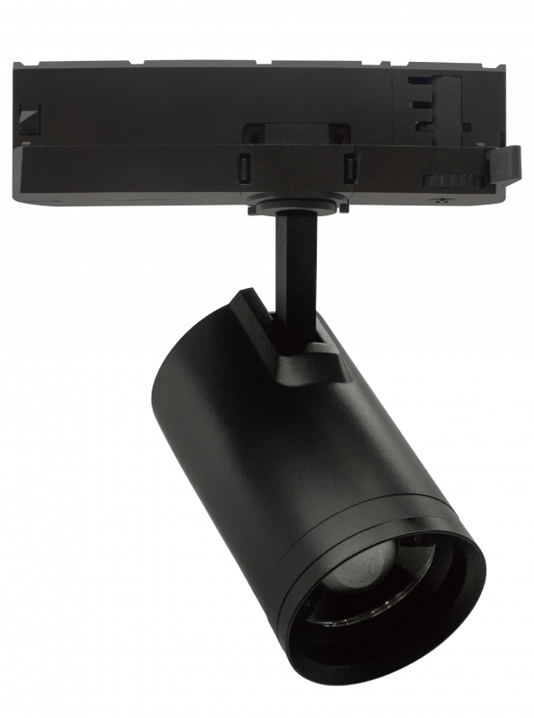 VARIA-QUICK Stromschienenstrahler 28W 2660lm, CRI90, Digital Display Dim + CCT