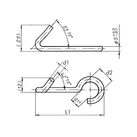 Litegear Xona Maxima Basic Haken für Stahlseil und Kette