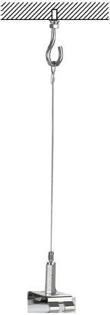 Litegear Xona Maxima Basic Suspension rope 3m inkl. Schwerlastdübel mit Haken