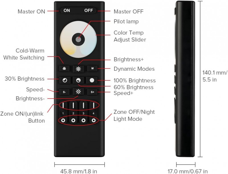 LITEGEAR INTERVENT HRF42 2,4G RF Handheld Controller