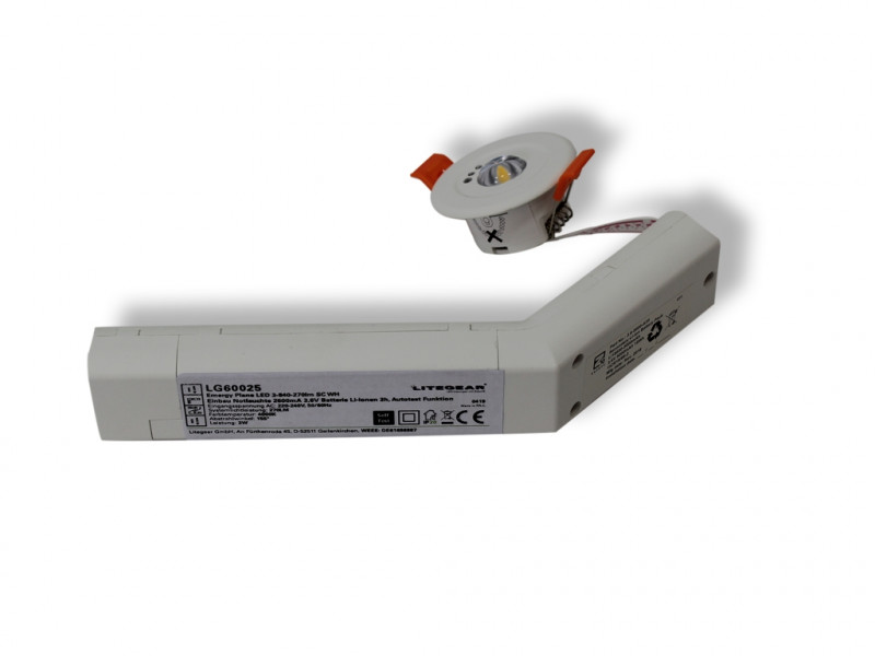 Litegear Emergy Plane LED 3-840-270lm SC WH Widebeam 155°