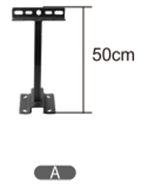 Lunara Smart Ausleger 8+10mm Bohrung Ohne Schrauben und Unterlegscheiben