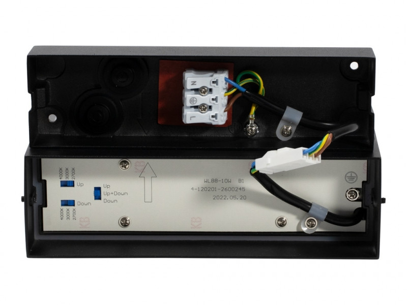 Yola Brick Wall Light 300-15W-CCT Selec BK 1100lm Triac Dim IP65