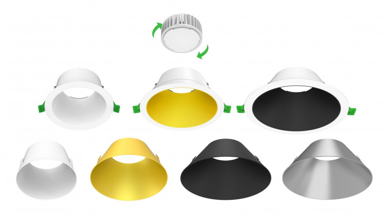 CIELLA MEDI LED-Unit 15-827/840-WH 1650lm DALI DT6 IP44