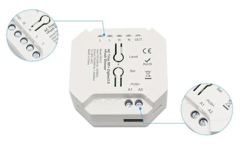 LITEGEAR INTERVENT WD01 Triac Funk-Dimmer