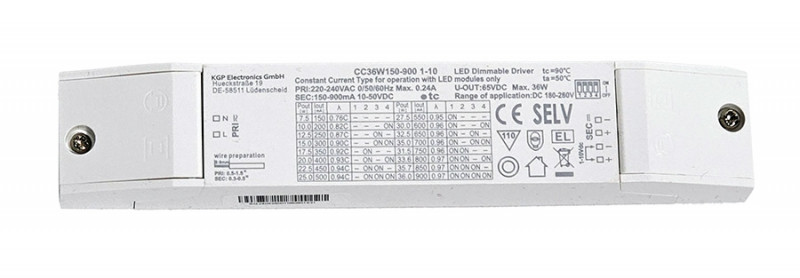 Kompakter Driver für Panel und Downlights