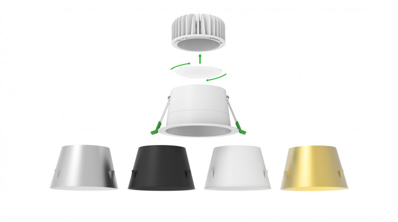 CIELLA MEDI LED-Unit 15-827/840-WH 1650lm DALI DT6 IP44