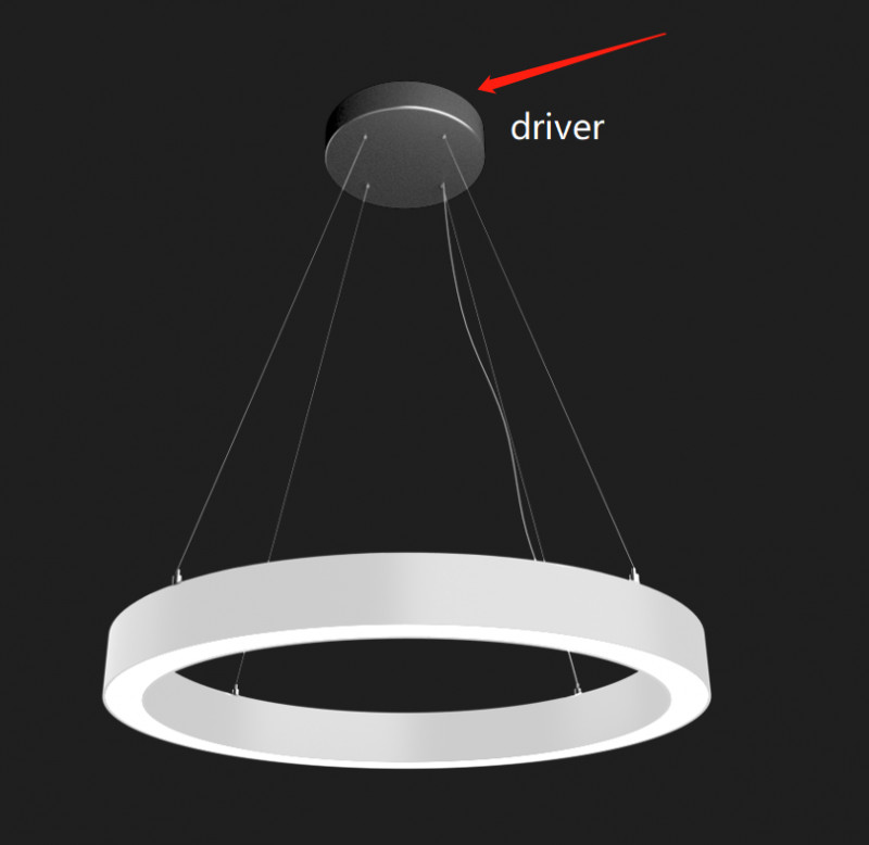 NOVALOOP Ring Light 120060-60-930/960-6000lm Up/Down Dali DT8 Dim
