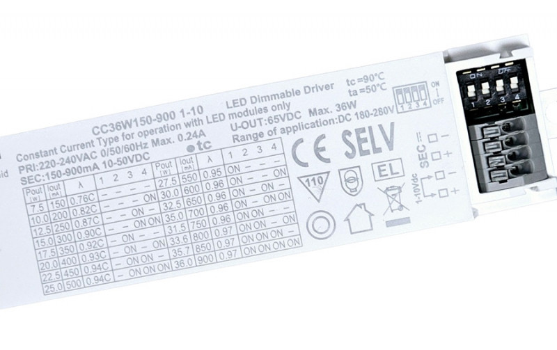 Kompakter Driver für Panel und Downlights