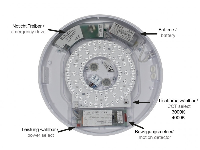 Artea 23-830/840-2300LM CCT-/Power Select, Sensor + Emergency Autotest