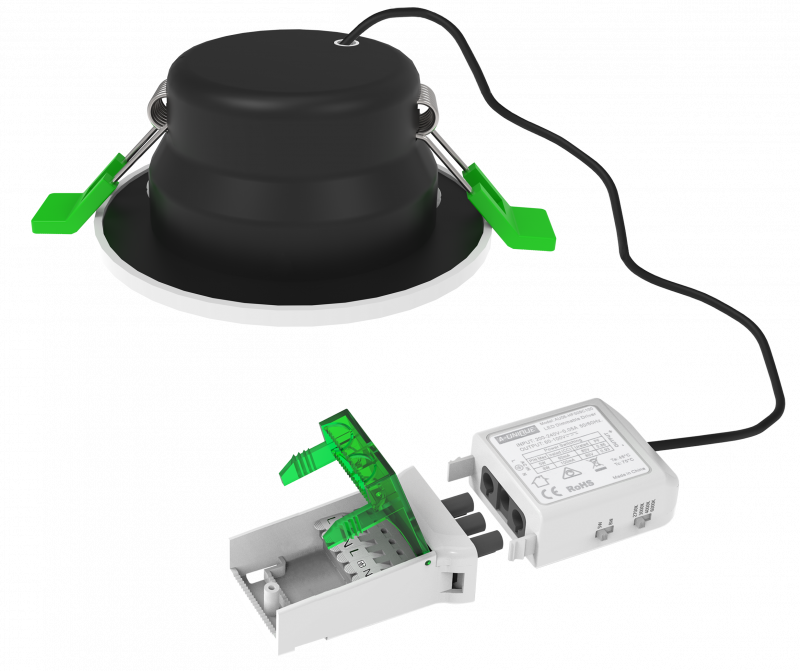 PARAFLECTA SWING Downlight 8-38-827/857-760LM IP65 front