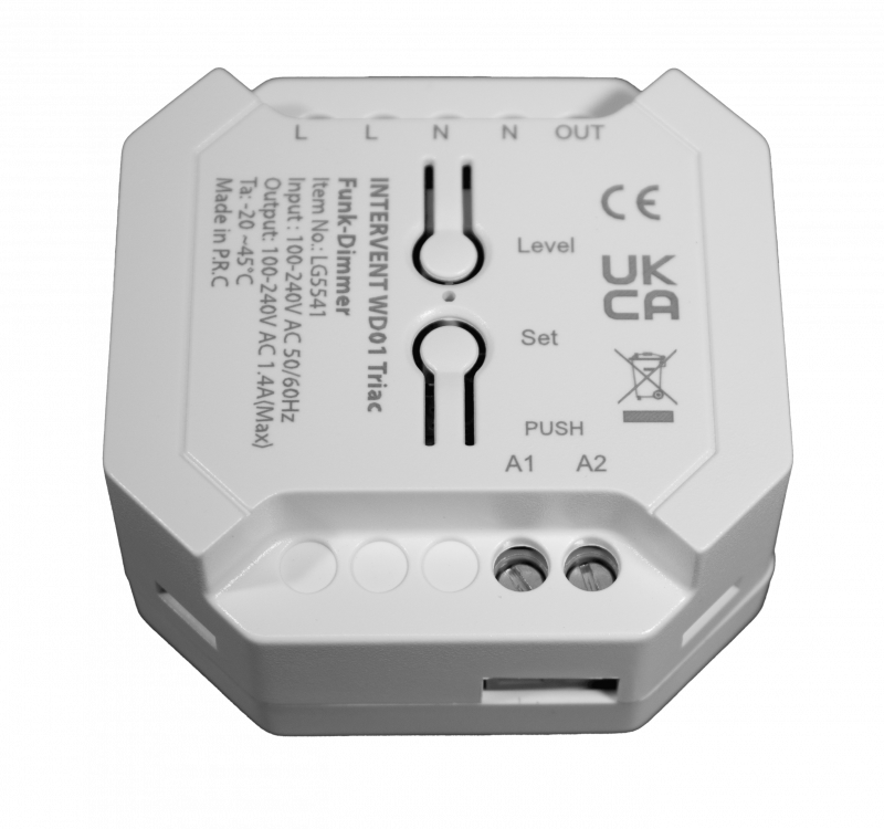 LITEGEAR INTERVENT WD01 Triac Funk-Dimmer