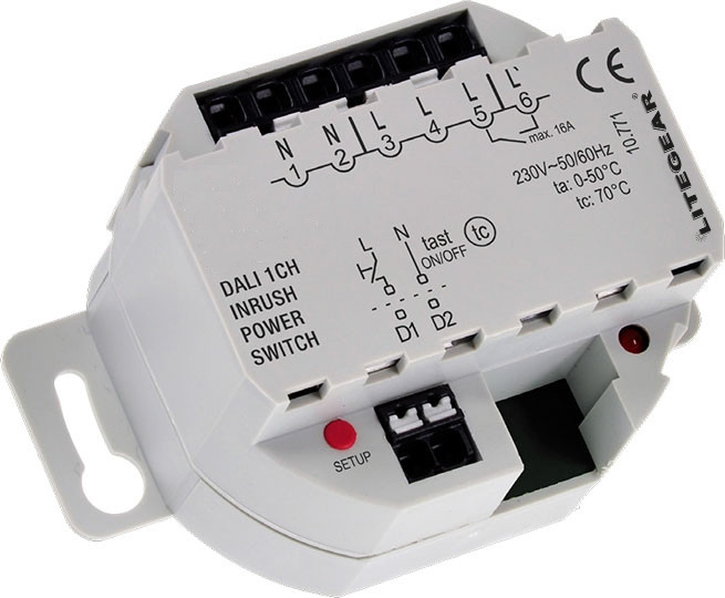DALI Schaltaktor Switch 1 CH 16A/165A(p) UP