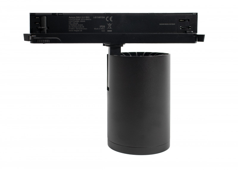 Litegear LED-Tracklight ASTARA 12-42/940/1600-5300LM BK max. 137lm/W DALI 2.0