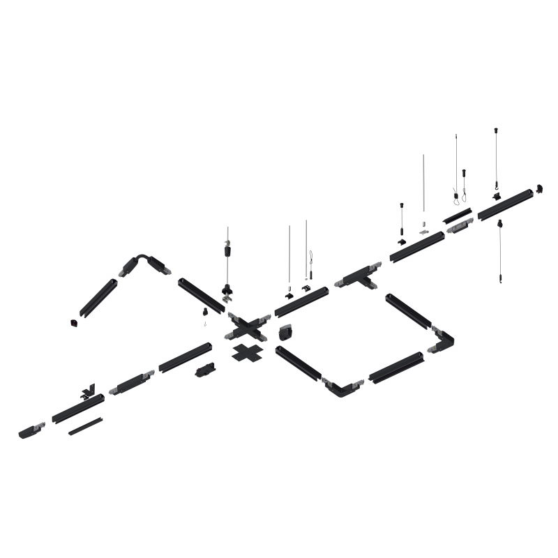 Unipro Aufbaustromschiene 4m