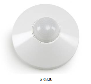 SK806RC DUAL Technology PIR Bewegungsmelder mit Mikrofon zur Montage aa Abhangdecken